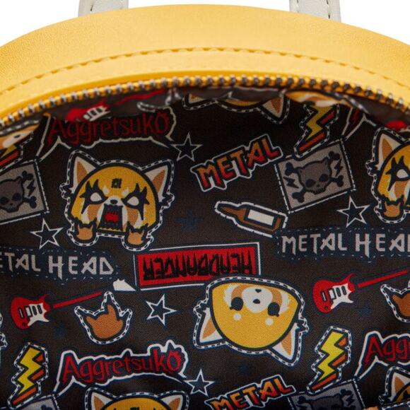 NWT Loungefly Sanrio Aggretsuko Two-Face Cosplay Mini Backpack - Picture 7 of 8